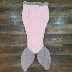 Authentic Kids Super Soft Pink & Grey Mermaid Sleeping Bag